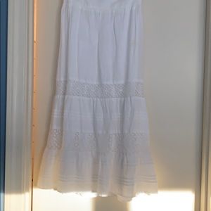 J Jill eyelet skirt 100 percent cotton